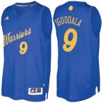 Maillot Navidad 2016 Andre Iguodala Warriors 9 Bleu