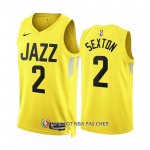 Maillot Utah Jazz Collin Sexton NO 2 Icon 2022-23 Jaune