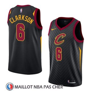 Maillot Cleveland Cavaliers Jordan Clarkson No 6 Statement 2018 Noir