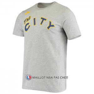 Maillot Manche Courte Oklahoma City Thunder Gris2
