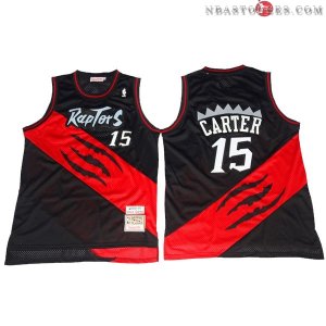 Maillot Retro Raptors Carter 15 Noir Rouge