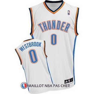 Maillot Oklahoma City Thunder Westbrook 0 Blanc