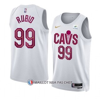 Maillot Cleveland Cavaliers Ricky Rubio NO 99 Association 2022-23 Blanc