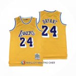Maillot Los Angeles Lakers Kobe Bryant NO 24 Mitchell & Ness 2007-08 Jaune