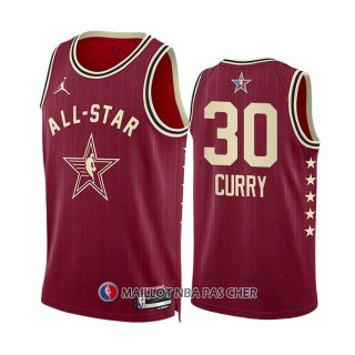 Maillot All Star 2024 Golden State Warriors Stephen Curry NO 30 Rouge