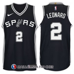 Maillot San Antonio Spurs Kawhi Leonard 2 2017-18 Noir