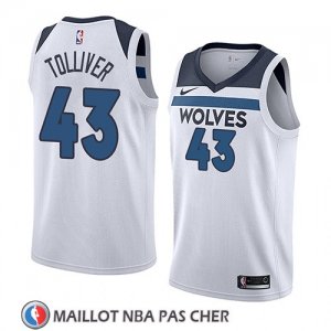 Maillot Minnesota Timberwolves Anthony Tolliver No 43 Association 2018 Blanc