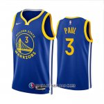 Maillot Golden State Warriors Jordan Poole NO 3 Icon 2022-23 Bleu