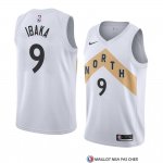 Maillot Tornto Raptors Serge Ibaka Ville 2018 Blanc