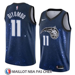 Maillot Orlando Magic Bismack Biyombo No 11 Ciudad 2018 Bleu