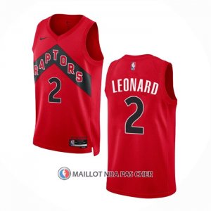 Maillot Tornto Raptors Kawhi Leonard NO 2 Icon 2022-23 Rouge