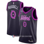 Maillot Minnesota Timberwolves D'angelo Russell NO 0 Ville 2018-19 Volet