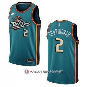 Maillot Detroit Pistons Cade Cunningham NO 2 Classic 2022-23 Vert