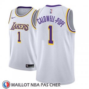 Maillot Los Angeles Lakers Kentavious Caldwell-pope No 1 Association 2018-19 Blanc