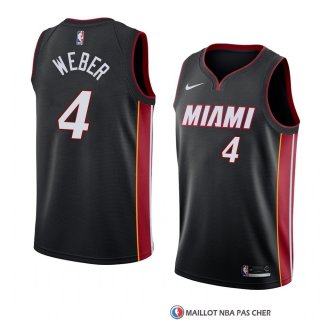 Maillot Miami Heat Briante Weber Icon 2018 Noir