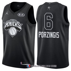 Maillot All Star 2018 New York Knicks Kristaps Porzingis 6 Noir