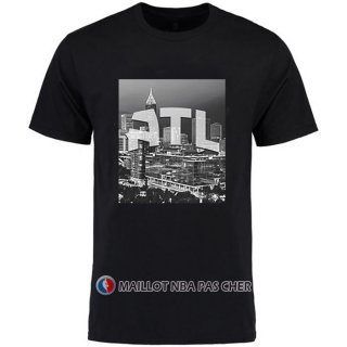 Maillot Manche Courte Atlanta Hawks Ville Noir