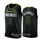 Maillot Minnesota Timberwolves Jaden Mcdaniels NO 3 Statement 2022-23 Noir
