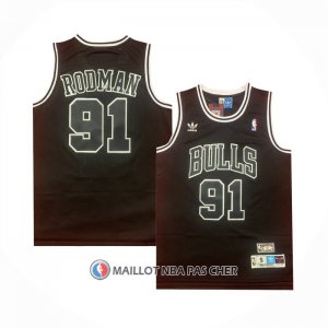 Maillot Chicago Bulls Dennis Rodman Retro Noir