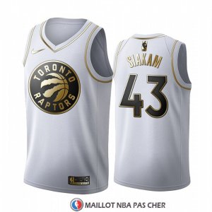 Maillot Golden Edition Tornto Raptors Pascal Siakam Blanc