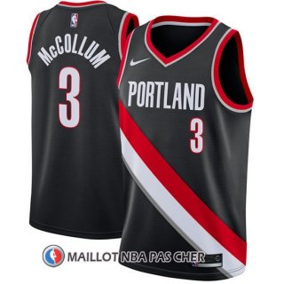 Maillot Portland Trail Blazers C.j. Mccollum 2017-18 3 Noir