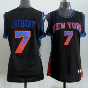 Maillot Femme de Anthony New York Knicks #7 Noir