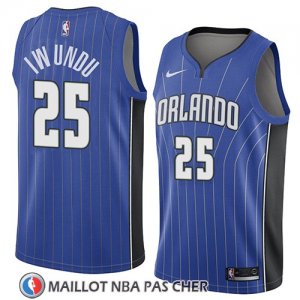 Maillot Orlando Magic Wes Iwundu No 25 Icon 2018 Bleu