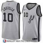 Maillot San Antonio Spurs Matt Costello No 10 Statement 2018 Gris