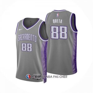 Maillot Sacramento Kings Neemias Queta NO 88 Ville 2022-23 Gris