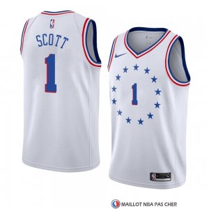 Maillot Philadelphia 76ers Mike Scott Earned 2018-19 Blanc