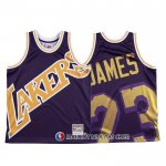 Maillot Los Angeles Lakers Lebron James Mitchell & Ness Big Face Volet