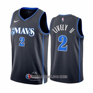 Maillot Dallas Mavericks Dereck Lively II NO 2 Ville 2023-24 Bleu