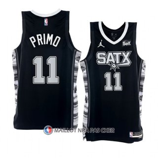 Maillot San Antonio Spurs Joshua Primo NO 11 Statement 2022-23 Noir