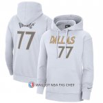 Veste a Capuche Dallas Mavericks Luka Doncic Ville 2020-21 Blanc
