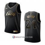 Maillot Enfant Golden Edition Los Angeles Lakers Kobe Bryant NO 24 Noir
