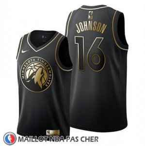 Maillot Golden Edition Minnesota Timberwolves James Johnson 2019-20 Noir