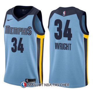 Maillot Memphis Grizzlies Brandan Wright Statement 34 2017-18 Bleu