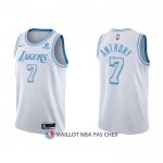 Maillot Los Angeles Lakers Carmelo Anthony NO 7 Ville 2021-22 Blanc