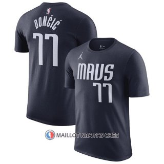Maillot Manche Courte Dallas Mavericks Luka Doncic Statement 2022-23 Noir