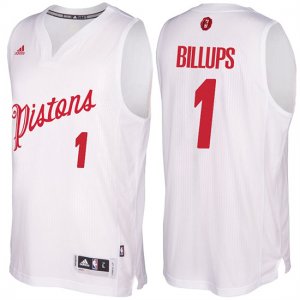 Maillot Navidad 2016 Pistons Chauncey Billups 1 Blanc