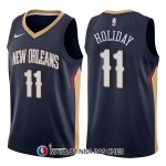 Maillot New Orleans Pelicans Jrue Holiday Icon 11 2017-18 Bleu