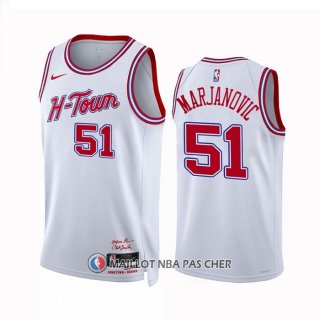 Maillot Houston Rockets Boban Marjanovic NO 51 Ville 2023-24 Blanc