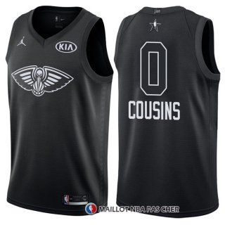 Maillot All Star 2018 New Orleans Pelicans Demarcus Cousins 0 Noir