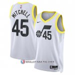 Maillot Utah Jazz Donovan Mitchell NO 45 Association 2022-23 Blanc