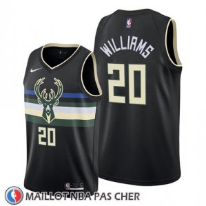 Maillot Milwaukee Bucks Marvin Williams Noir 2019-20 Statement