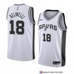 Maillot San Antonio Spurs Marco Belinelli Association 2018 Blanc2