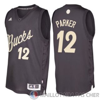 Maillot Parker Milwaukee Bucks Noel #12 Noir