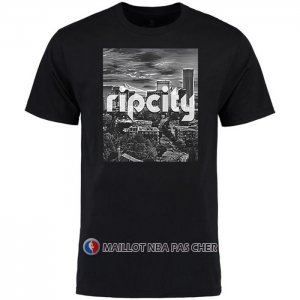 Maillot Manche Courte Portland Trail Blazers Ville Noir
