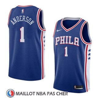Maillot Philadelphia 76ers Justin Anderson No 1 Icon 2018 Bleu