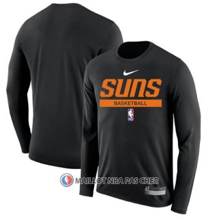 Maillot Manches Longues Phoenix Suns Practice Performance 2022-23 Noir